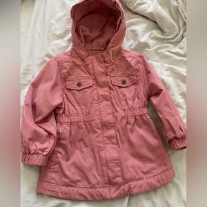 Pink rain/light jacket Old Navy 2t